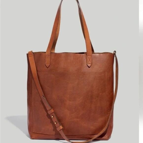 Madewell Handbags - Madewell Leather Transport Tote Brown